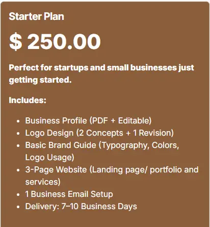 Starter Plan